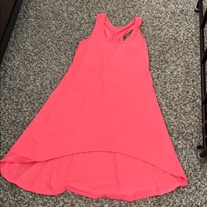 Neon pink sundress/swimsuit coverup